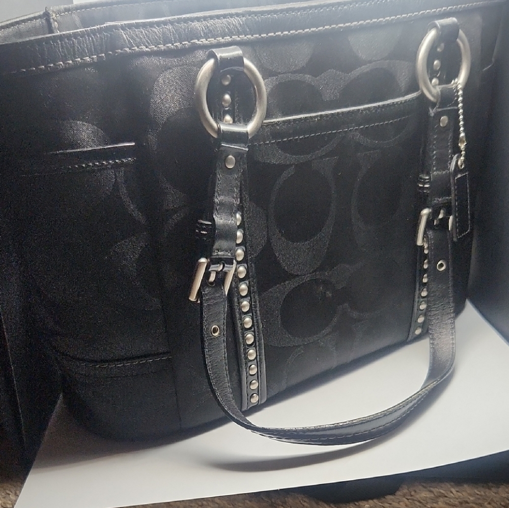 Elegant Black Designer Tote Bag